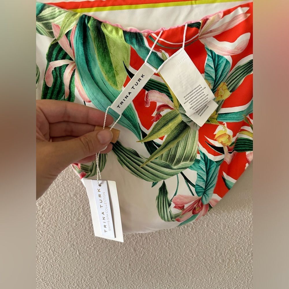 NWT Trina Turk Costa De Prata Side Tie Hipster Reversible Bikini Swim Bottom 12 - Picture 9 of 9